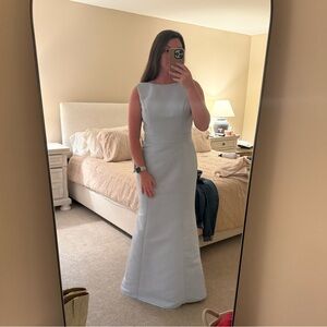 Amsale Ice Blue Gown